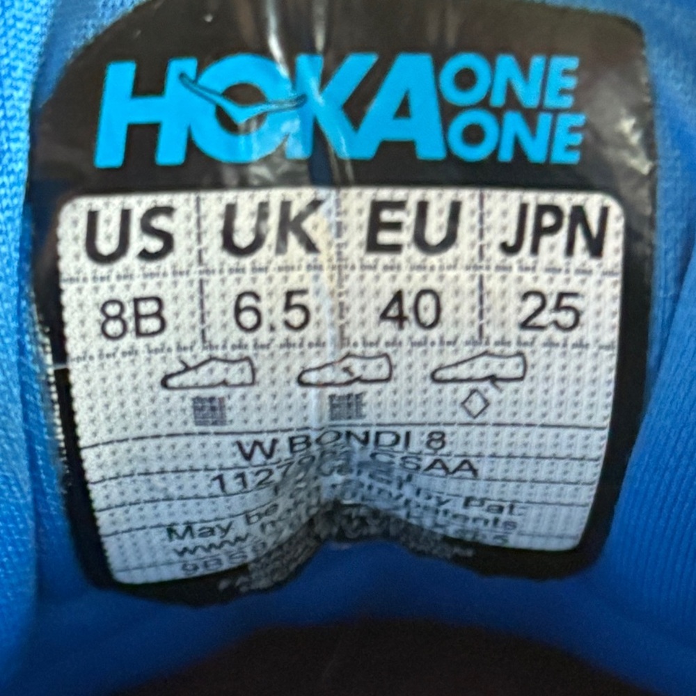 HOKA
WOMENS BONDI 8 Pink & Blue Sneakers/ Athletic Shoes Size 8 - Picture 12 of 14